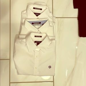 3 CHASE white shirts - long sleeve